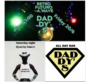 &Pi;&alpha;&gamma;&kappa;ό&sigma;&mu;&iota;&alpha; &eta;&mu;έ&rho;&alpha; &Mu;&omicron;&upsilon;&sigma;&iota;&kappa;ή&sigmaf; &sigma;&tau;&omicron; Daddy's &mu;&epsilon; &delta;ύ&omicron; Dj Sets &Pi;&alpha;&rho;&alpha;&kappa;&epsilon;ύ&eta; 20/6 &kappa;&alpha;&iota; &Sigma;ά&beta;&beta;&alpha;&tau;&omicron; 21/6