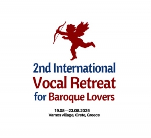 &Delta;&epsilon;&lambda;&tau;ί&omicron; &tau;ύ&pi;&omicron;&upsilon; : 2nd international vocal retreat for baroque lovers